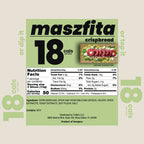 Nutrition label for maszfita crispbread with vegetables and spices 