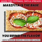 Maszfita With Pizza Spices Puffed Corn Crispbread