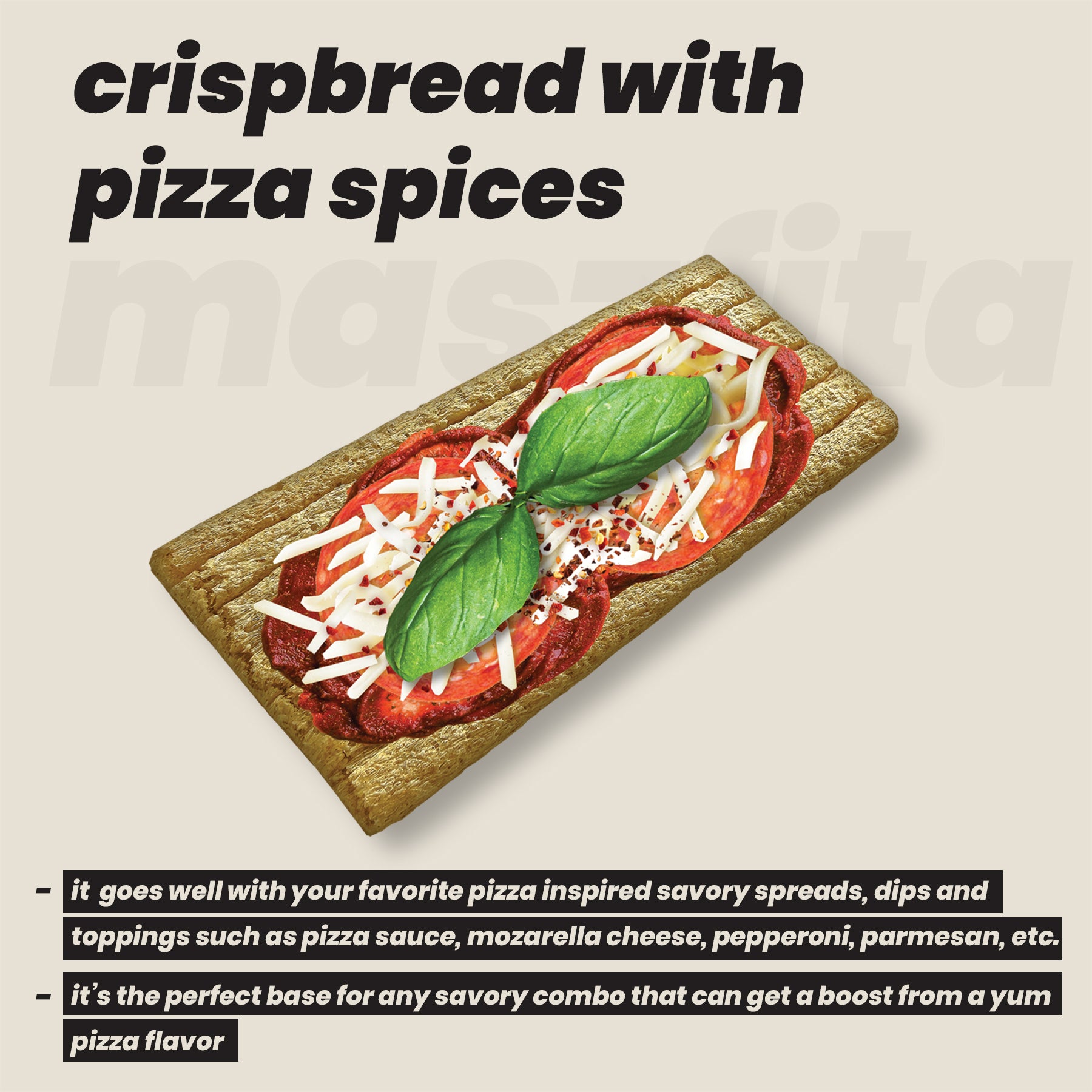 Crispbread with PIZZA SPICES